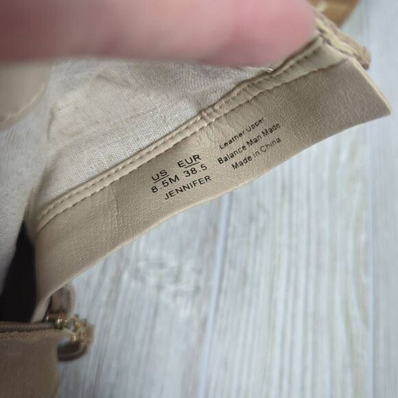 Sam Edelman Womens 8.5 Jennifer Boots Studded Combat Tan Suede Zip Ankle - Picture 10 of 12